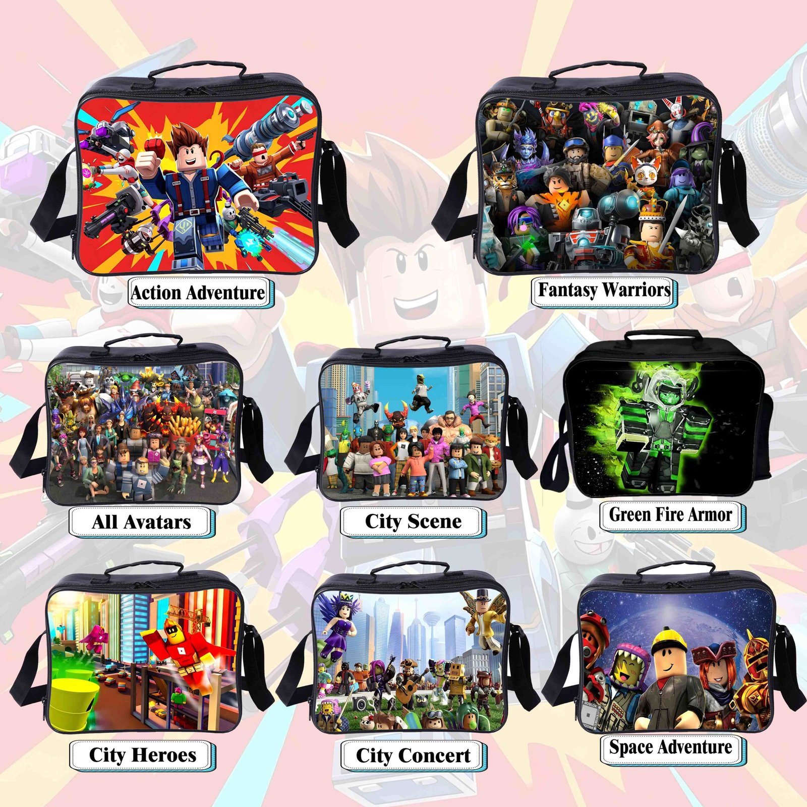 主图2(1) 3D-Print Lunch bag Kid Lunch Box for School - Image 1