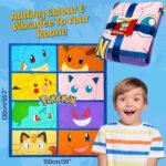 Pokemon Soft Fleece Bed Blanket 51 x 59 inches for Anime Gifts for Kids Teens - Image 5
