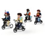 Stranger Things Building Blocks Set - 4 Minifigures with Bicycles - Image 2