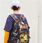 Pokémon Large Red and Blue Backpack for School and Travelling - Image 2